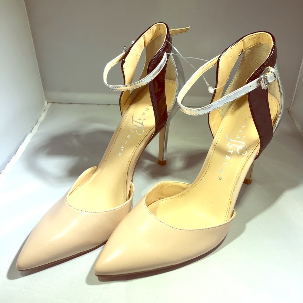 Ivanka Trump High Heels classy Tan Black pump 7M